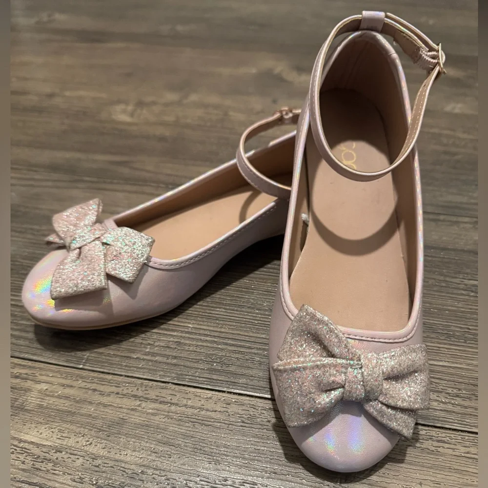 Sugar Girls’ Pearl Pink Ballet Flat Shoes